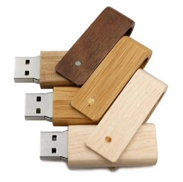 免费样品木质u盘带定制雕刻标志USB 2.0接口