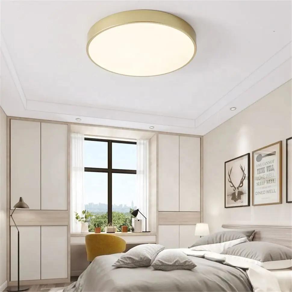 Cheap Big 39W Modren Home Interior Iron Round Led Hanging Ceiling Light For Rooms