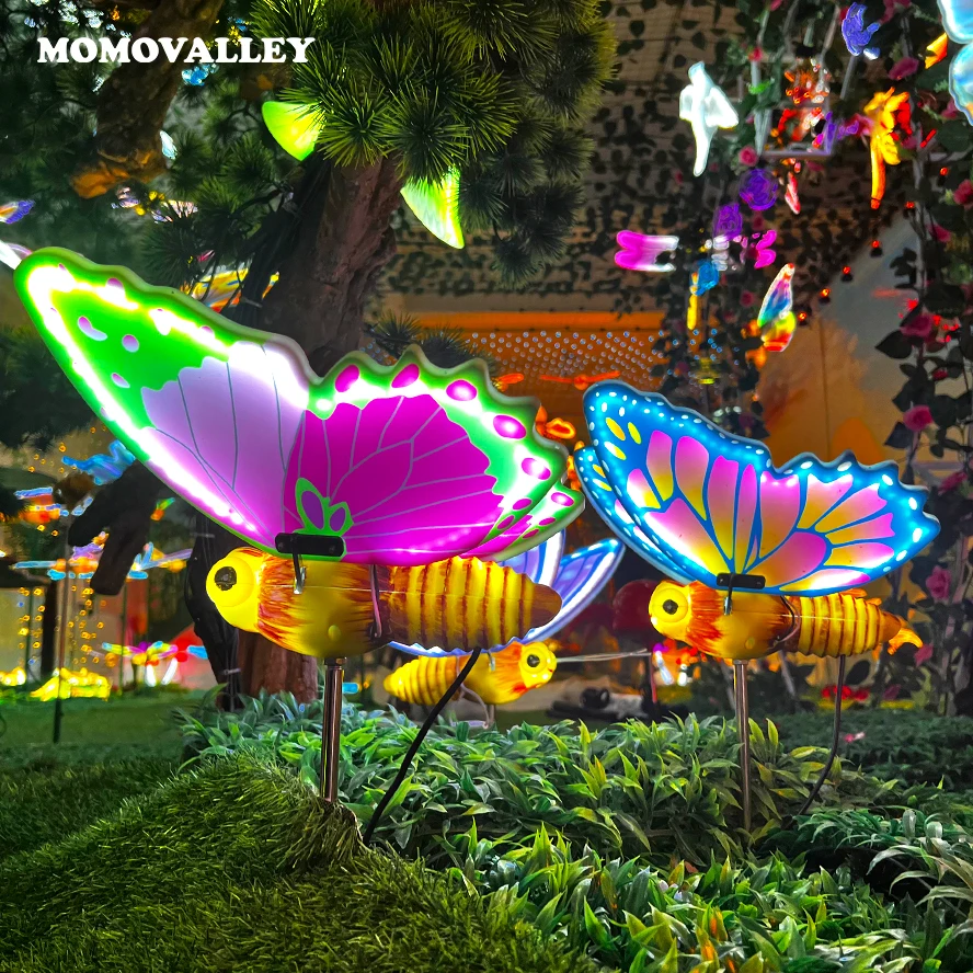 butterflies with led light
