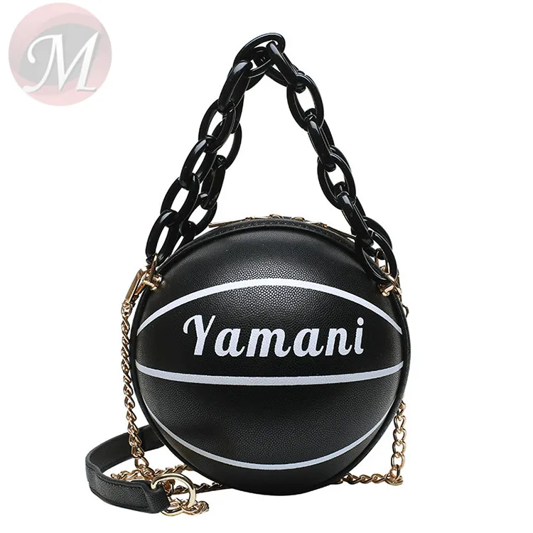 0270418 Fashion Basketball Design Womens Handbags Personalized Style Unique Spring And Summer Roll Mini Shoulder Bags
