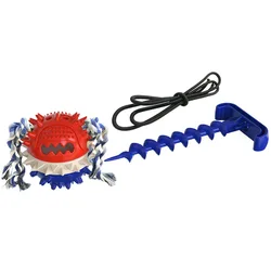Hot Selling Pet Toy Outdoor Water Dog Chewing Ball With Retainer Rope Dog Tooth Cleaning Ball