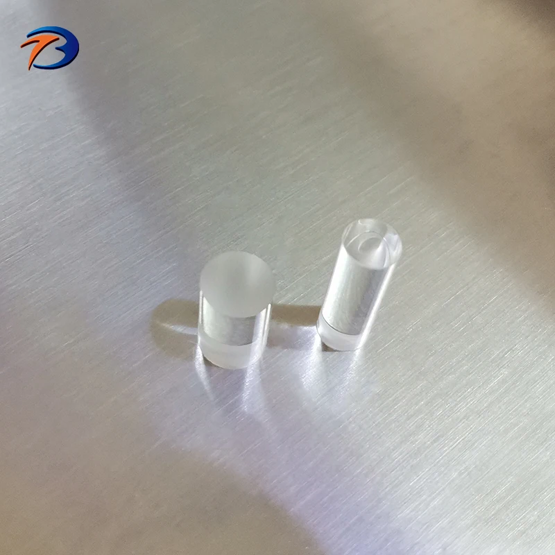 Custom transparent quartz glass rod sapphire rods