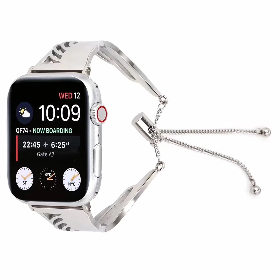 Angel Wings Stainless Steel Wrist Watch Band For Apple Watch,Metal Bracelet  Bangle Smart Watch Strap For Apple Series 4 3 2 1 - Buy Stainless Steel Wrist  Watch,Angel Wings Watch Band,Bangle Smart