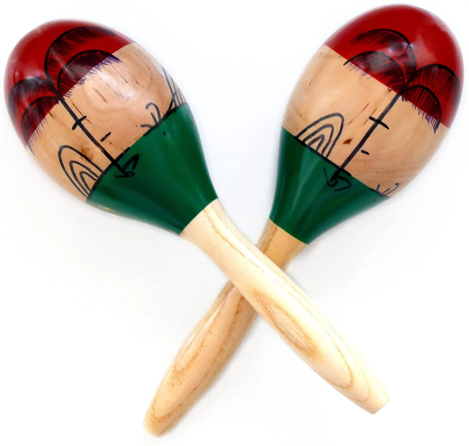 Bright Vibrant Sound Quality Wooden Maracas Music Toy Great Musical ...