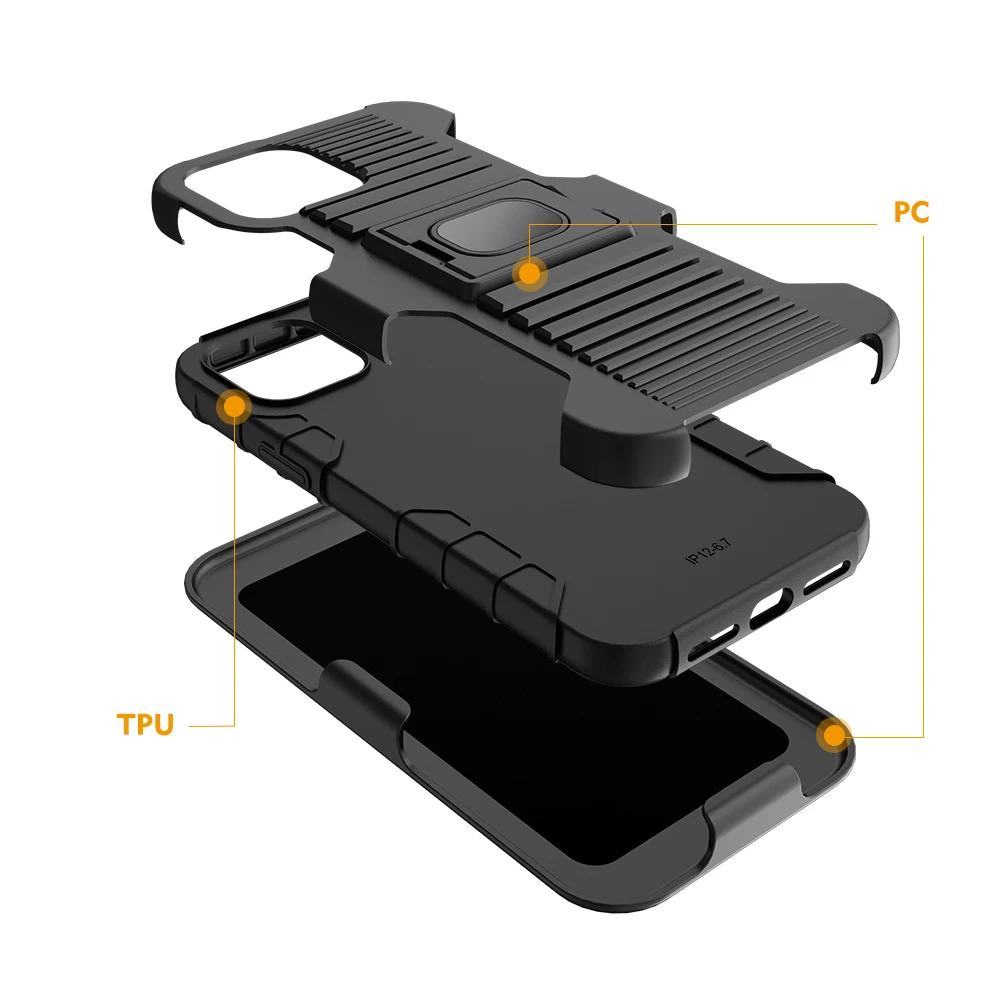 3 In 1 Holster Combo Protective Mobile Phone Case With Belt Clip For ...