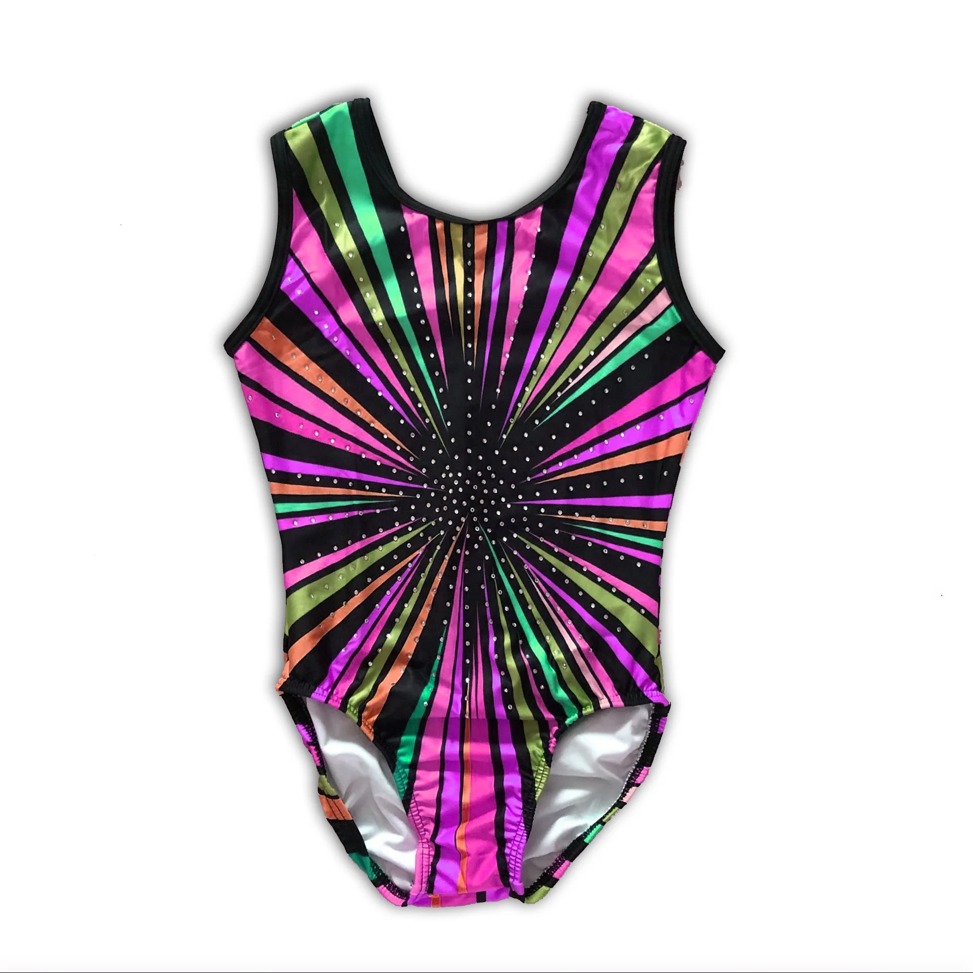 Custom Free Embroidery Logo Gymnastics Leotards Girls Custom