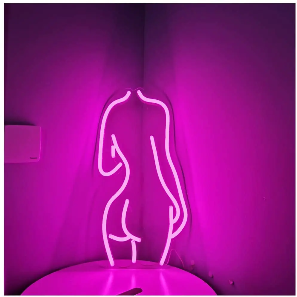 Luzes Led Neon Para Trás De Moças Luzes Decorativas Rosa Buy Senhora Led Sinal De Néon De Natal Decoração Home Product On Alibaba Com