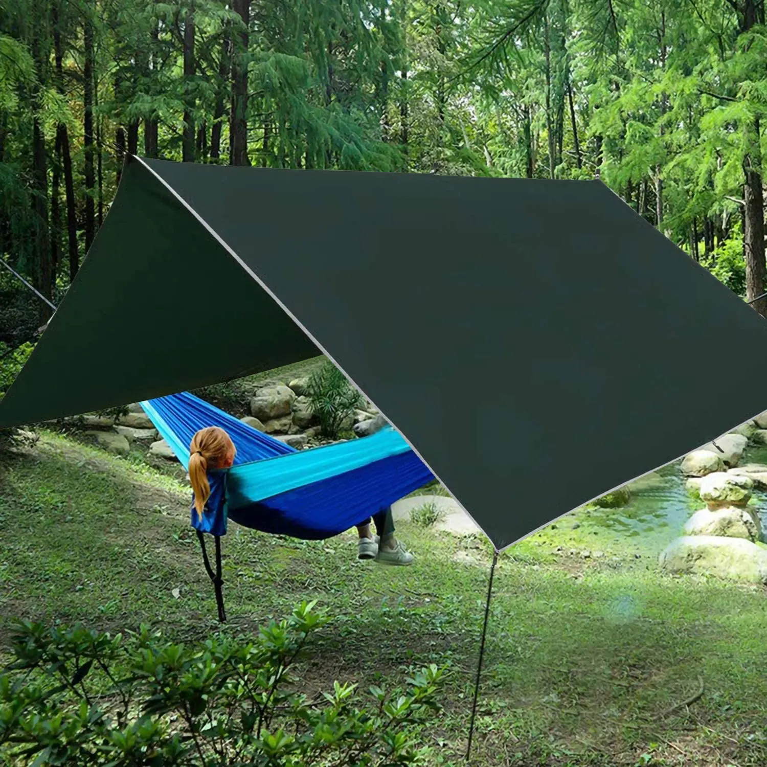 Extra Large Tarp Hammock Waterproof Rain Fly Lightweight Fabric ...