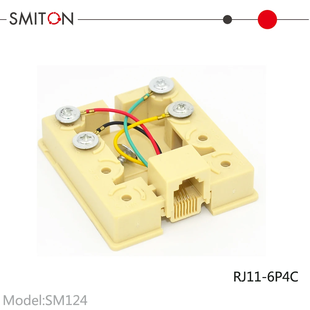 1 Port Rj11 6p4c Telephone Terminal Socket Junction Box - Buy Rj11 6p4c ...