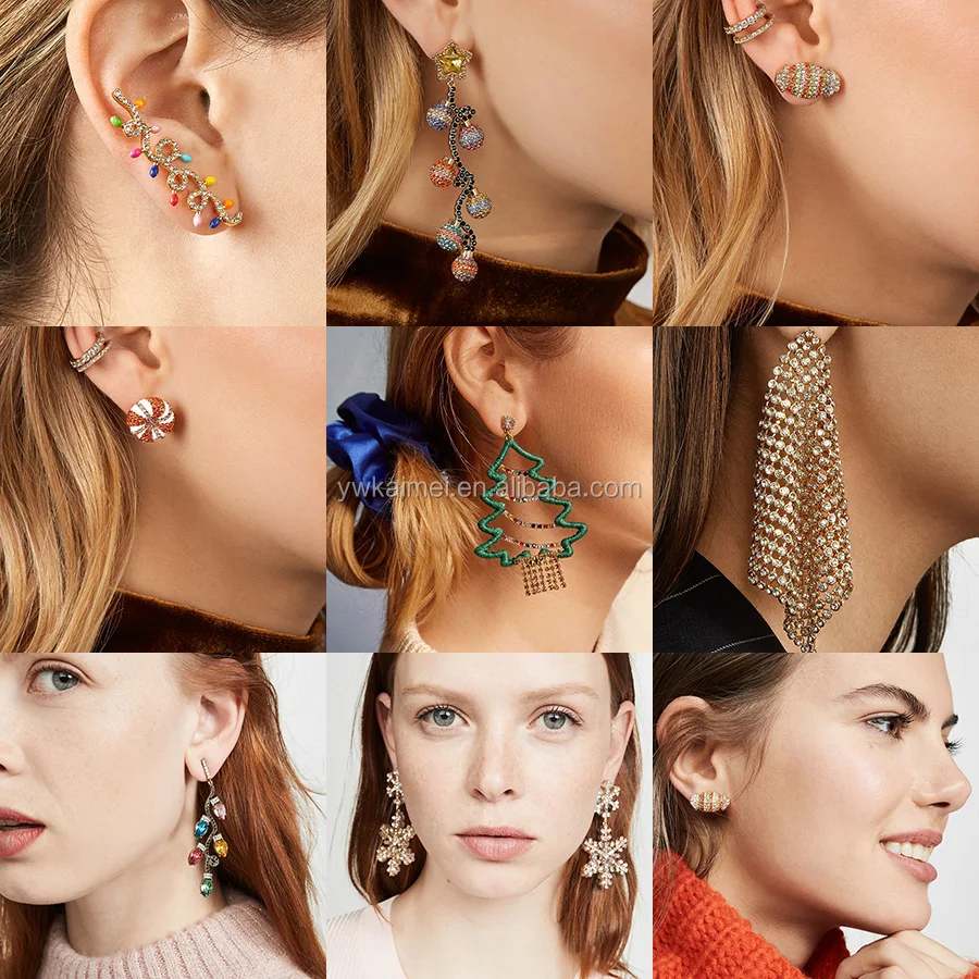 Luxury Letter G Pearl Initial Stud Earrings Colorful Crystal Dangling Drop Statement Earrings for Women Girls By MANIHO 