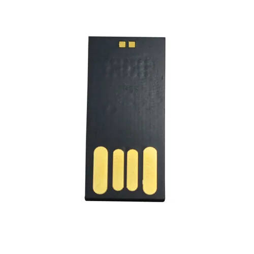 Comparison of house-shaped USB drives: aluminum vs plastic housing, size scale