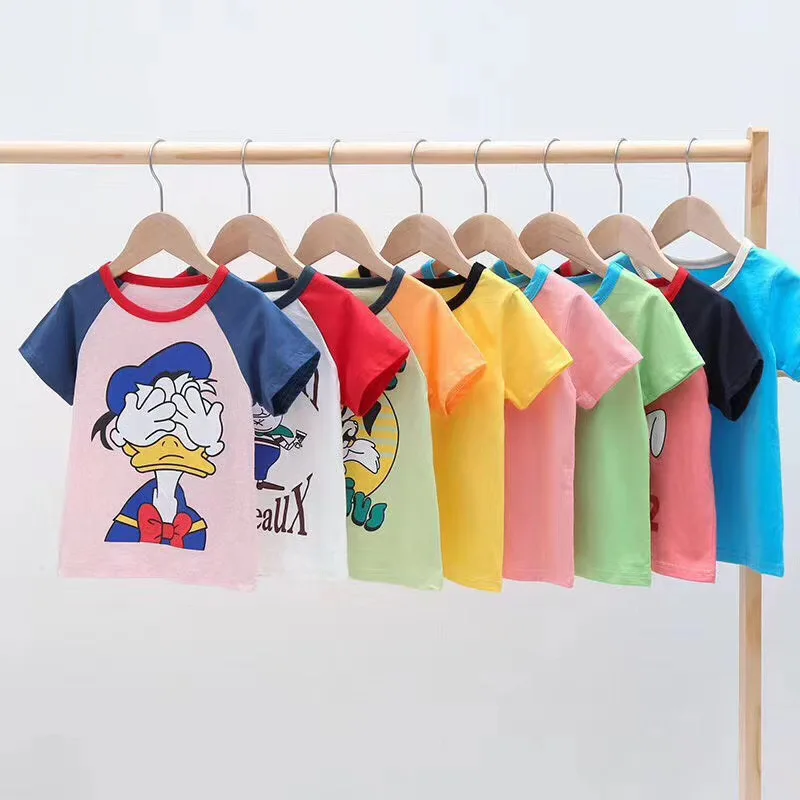 Bulk Wholesale Used Children Clothes Sale Baby Summer Shirts Cotton Hot