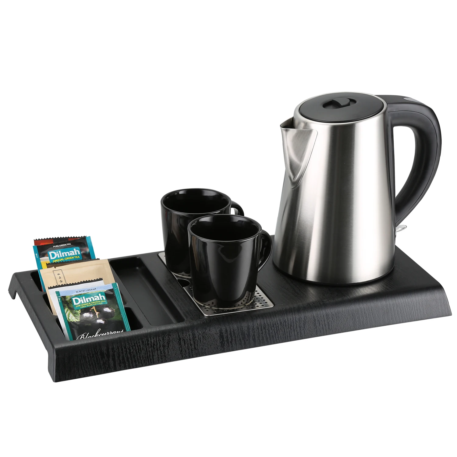 Professional Manufacturers Hotel Welcome Tray Black Tea Tray Set With ...