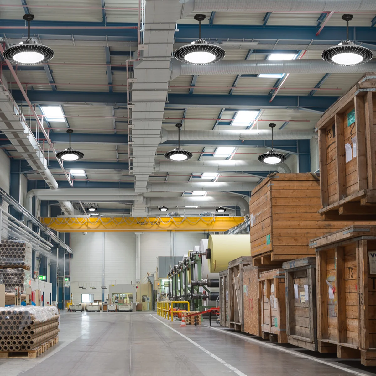 Long Life Span 140lm/w Industry Highbay LED Square Explosion Proof UFO 150W High Bay - ANKUX.COM