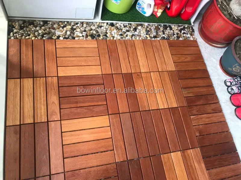 Easy Install Full Solid Wood Outdoor Garden Deck Tiles Buy Deck Tiles