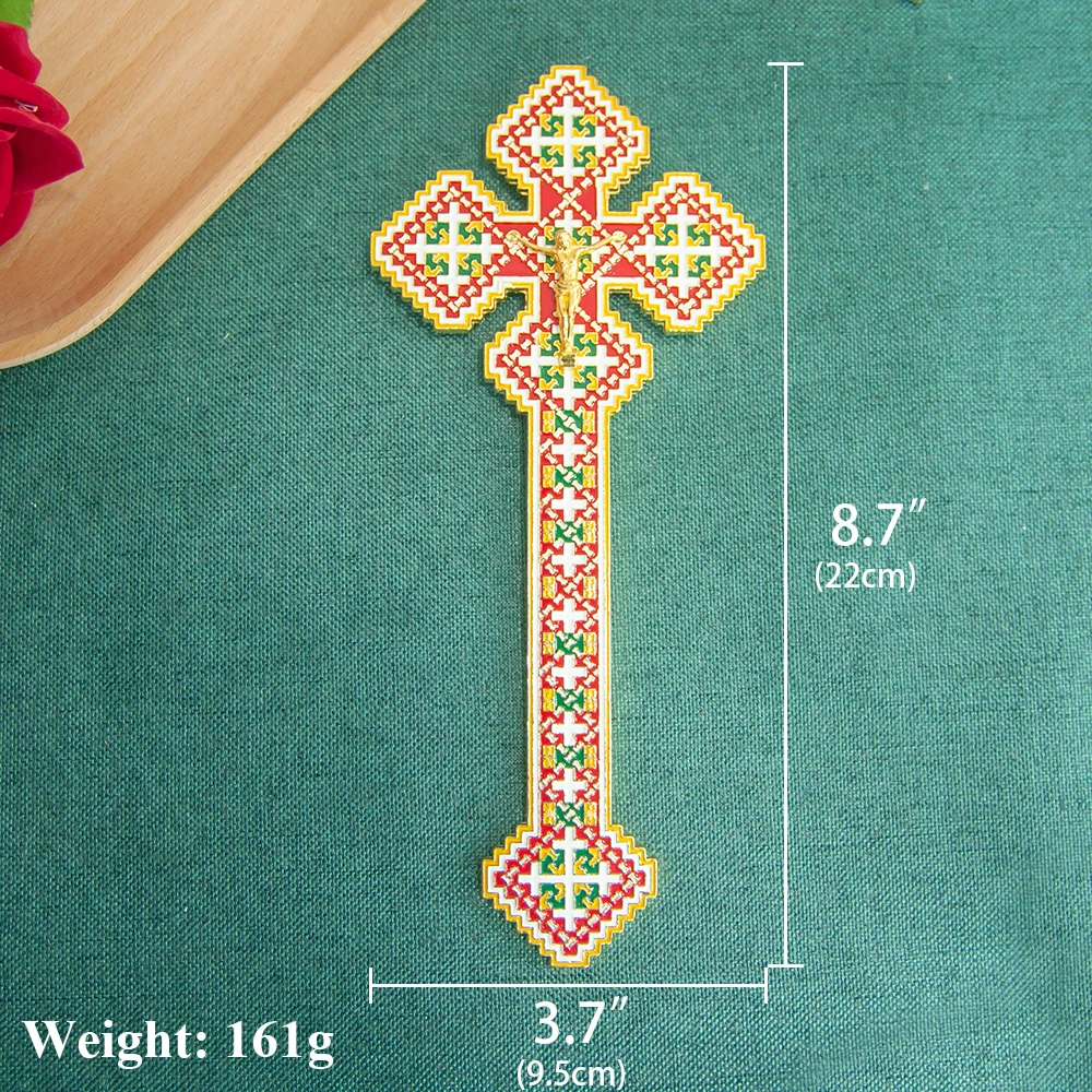 Eastern Orthodox Blessing Cross Double-faced Jesus Religious Hand Cross ...