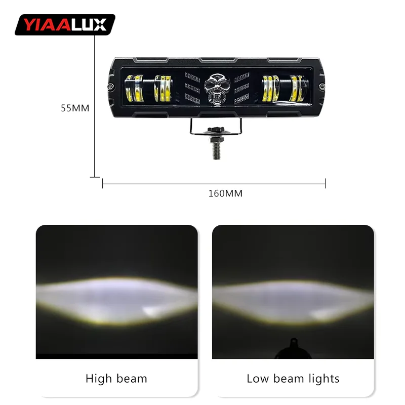 Rectangle Skull 35W 3000LM 6500K-7000K Auxiliary Lamp Fog Light supplier
