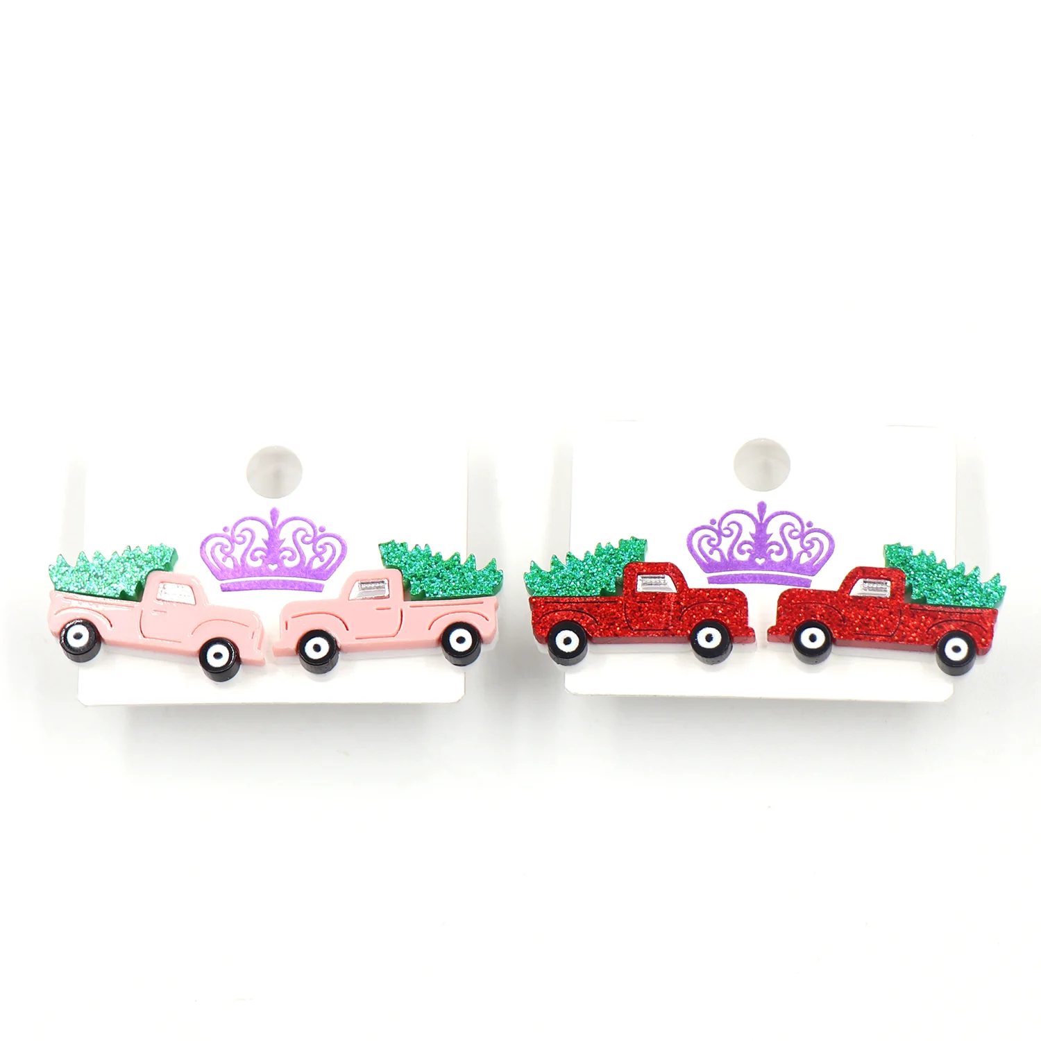 ERS372ER1606  1Pair New product CN Stud earring For women Christmas car cute Acrylic Jewelry manufacture