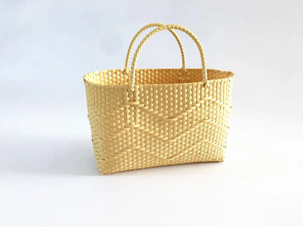 plastic woven handbag