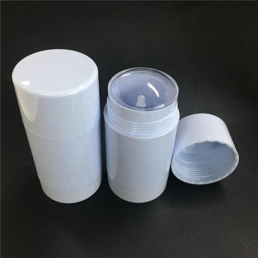 Plastic Tubes,White Styrene Twist Up Deodorant Tubes With White Screw