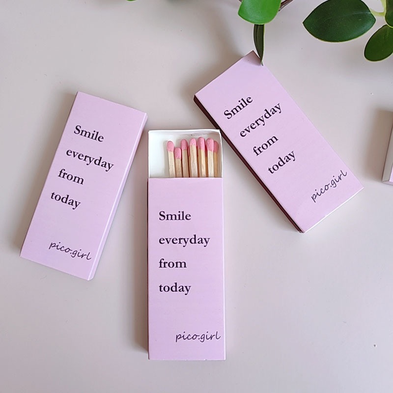 Matchbox Cheap Bulk Safety Matches Custom Wholesale Safety Pink Wood