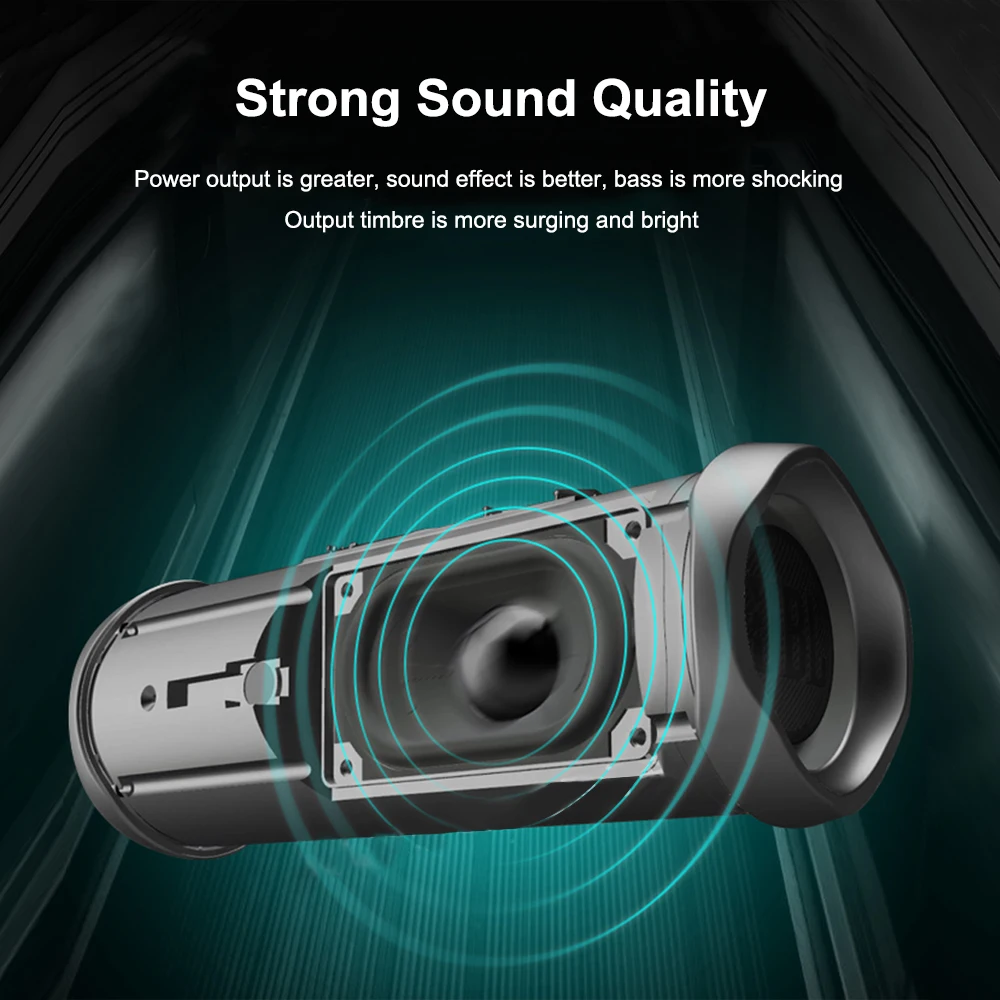 Flip 5 Wireless Portable Speaker IPX7 Waterproof Bluetooth Bass Channel Music Kaleidoscope Flip5 Audio with Multiple Support - ANKUX.COM