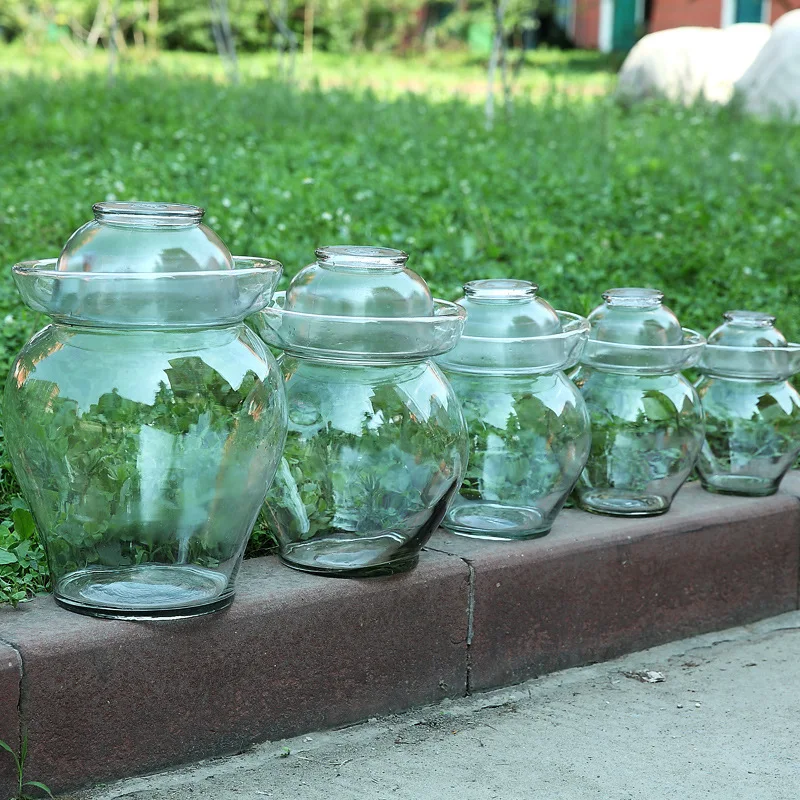 2.5l 4l 5l 7.5l 10l 12.5l Water Seal Glass Pickle Jar Kitchen Water
