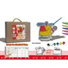 New DIY Painting Kids Paper Magic Clock Play Toy