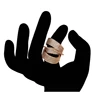 14847 Best quality newest design exaggerated style multilayer gemstone paved finger ring