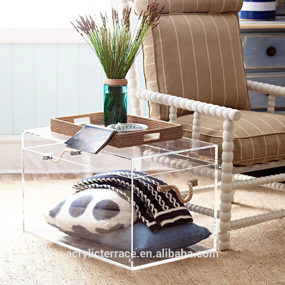 Acrylic encased Louis Vuitton trunk coffee table – Modern Acrylic