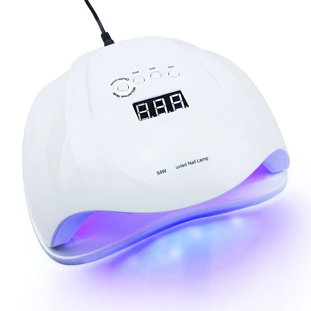 Faceshowes X 54w Powerful Nail Dryer Uv Led Fast Curing Nail Lamp for Gel Nail FD-160