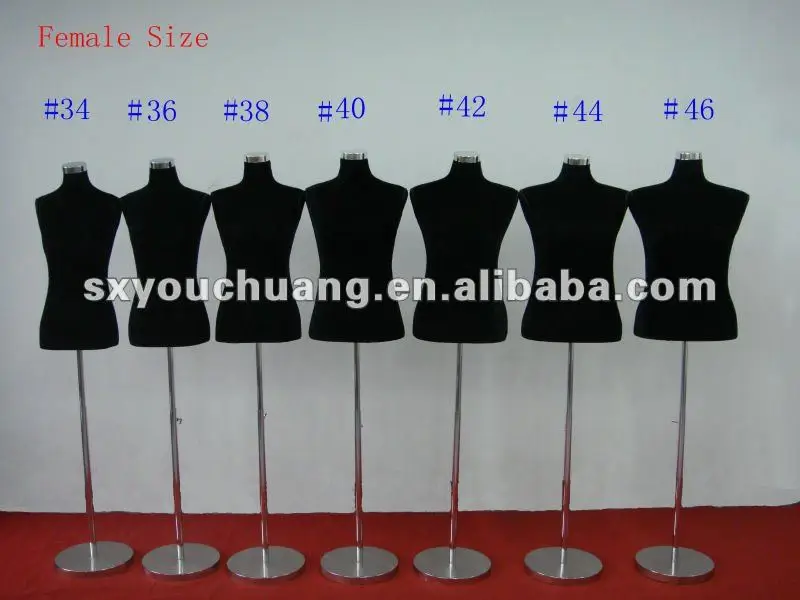 Female foam mannequin diffrent size