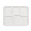 /product-detail/wholesale-restaurant-square-5-compartment-biodegradable-lunch-tray-62264652436.html