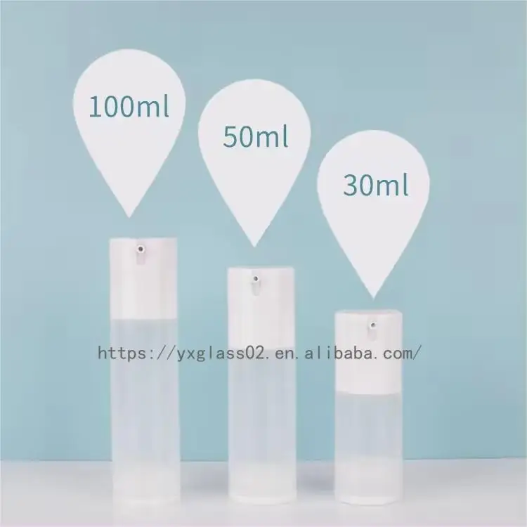 Supplier Clear Recyclable small plastic pump spray bottle lotion cosmetic packaging container plastic jars 30ml50ml100ml supplier