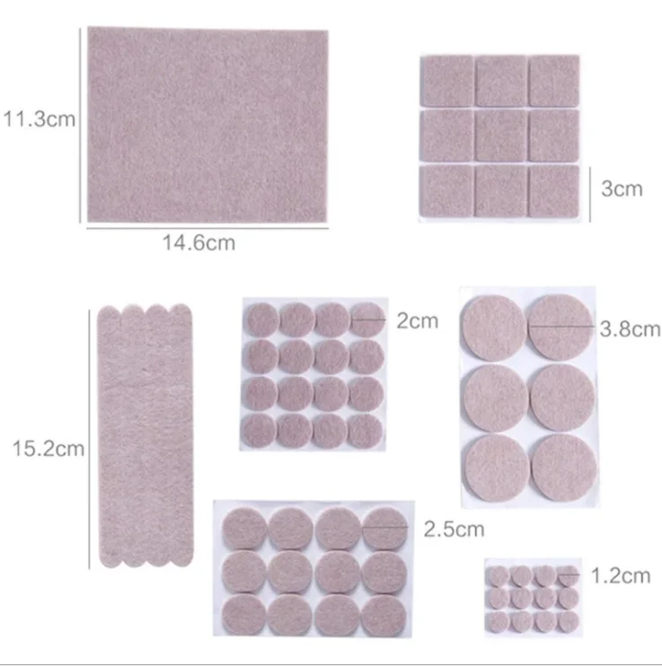 wholesale from factory Multi size Felt Furniture Pads