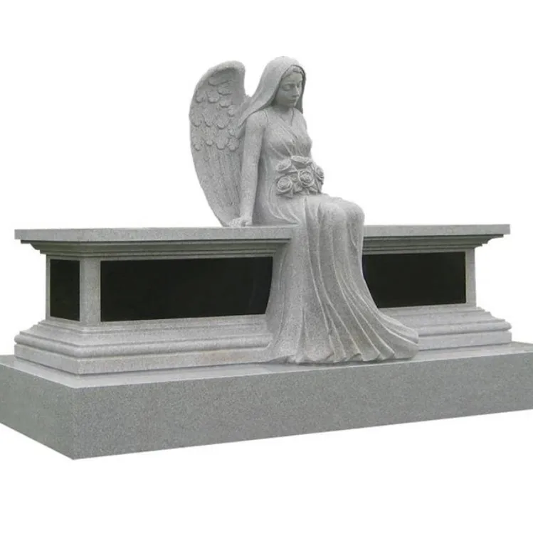 buy hot sale tombstone marble monument angel headstone,hot