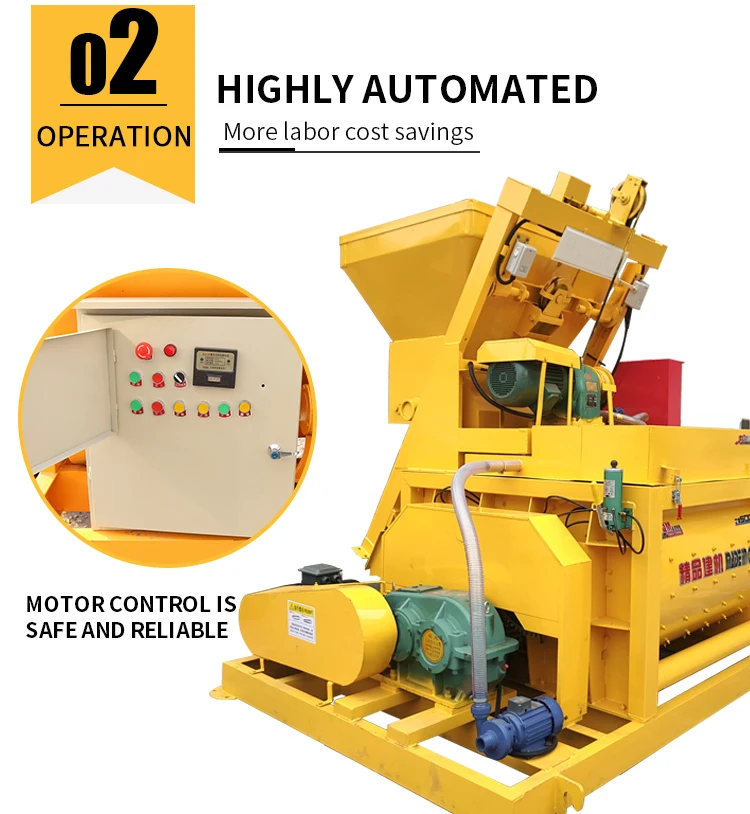 JS750 Concrete Mixer Compulsory Concrete Mixing Machine Forced Cement Mixer With Drum