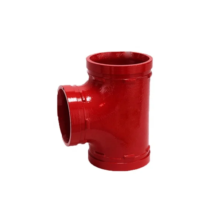 Ductile Iron ASTM A-536, Grade 65-45-12 Grooved Pipe Fitting Equal Tee