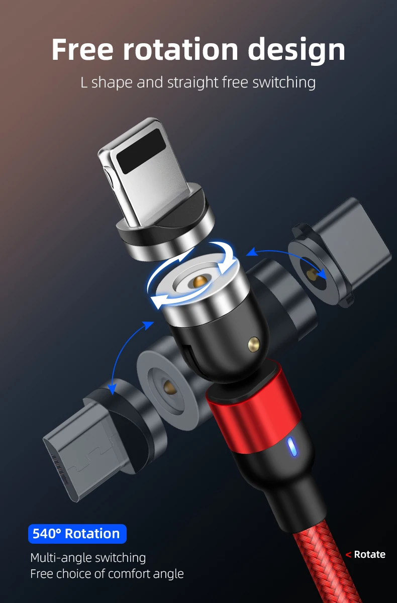 Wholesale Usb Charger 1m/2m 3 In 1 Usb Charging Data Led Cell