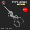 New-designed stainless steel horse-shape tailor scissors with gray titanium plating