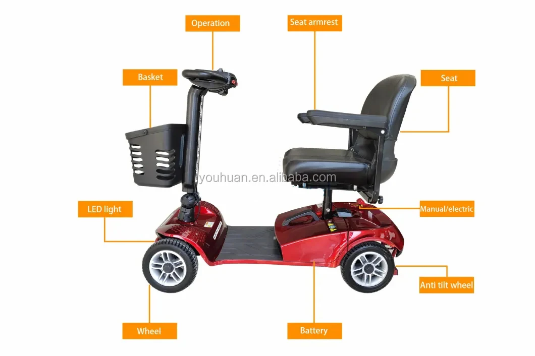 Very easy to use scooter electrico and handicapped scooters for adult disabled and eldly use