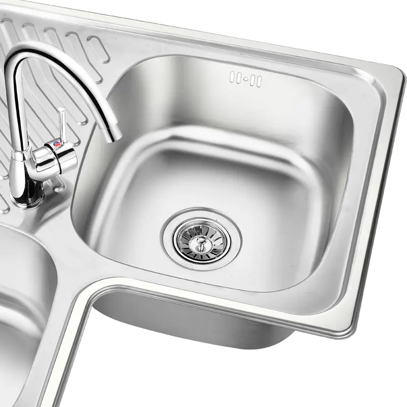 Right Angled Stainless Steel Butterfly Kitchen Corner Sink - Buy Right