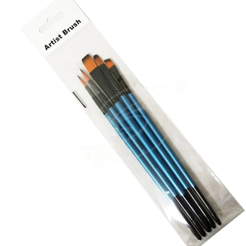 Paint Brush Manufacturers Short Wooden Handle Artist Painting Brush Oil