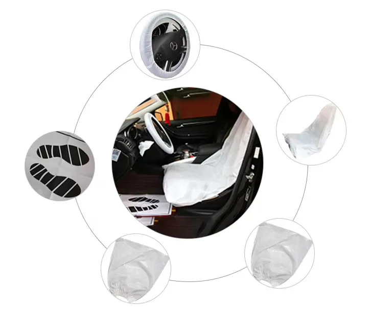 Transparent Automobile Waterproof Custom Plastic Cover Car Disposable