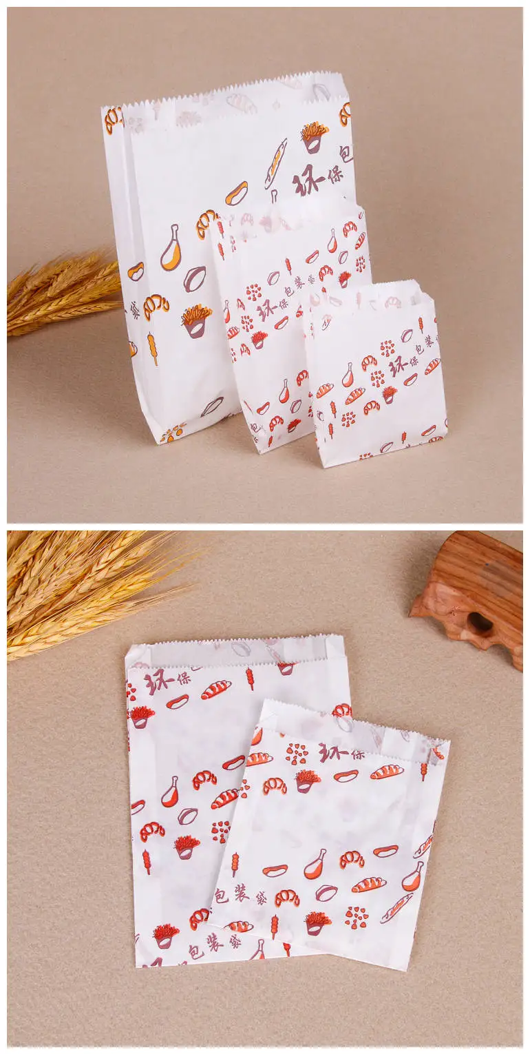 Silver Biodegradable Paper Candy Cookie Bags, NUIBY Food Safe Favor Bags, Buffet Treat Bags for All Party Loot Bags 