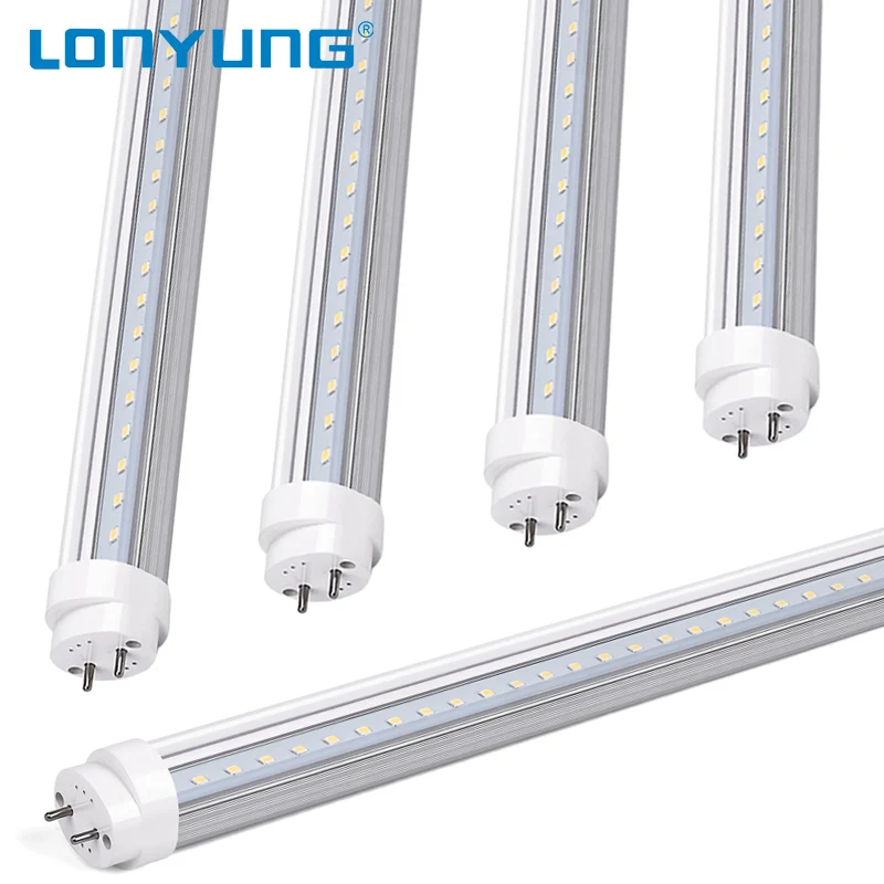 4ft 18W 1200mm 3000lm 6500k 8ft G13 End Plug Replaces Rotate Led Workshop Light T5/T8/T12 Lampara Fluorescent Led Tube Light