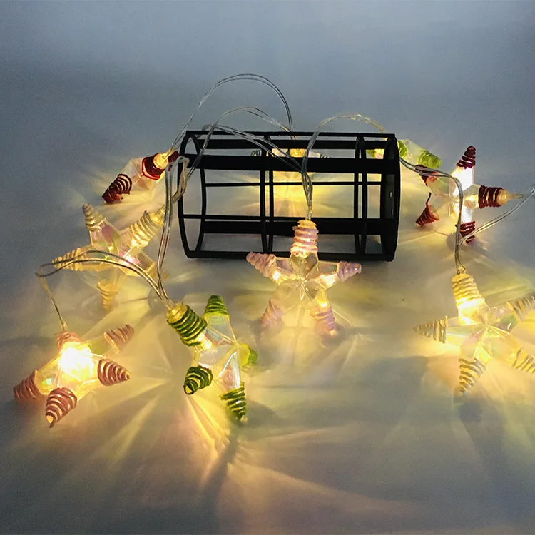 New Battery Operated Led Star Christmas Festoon  String Lights Decoration for Various Occasions