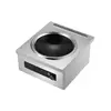 220V 50Hz 3.5kW Stainless Steel Knob Button Induction Wok Cooker
