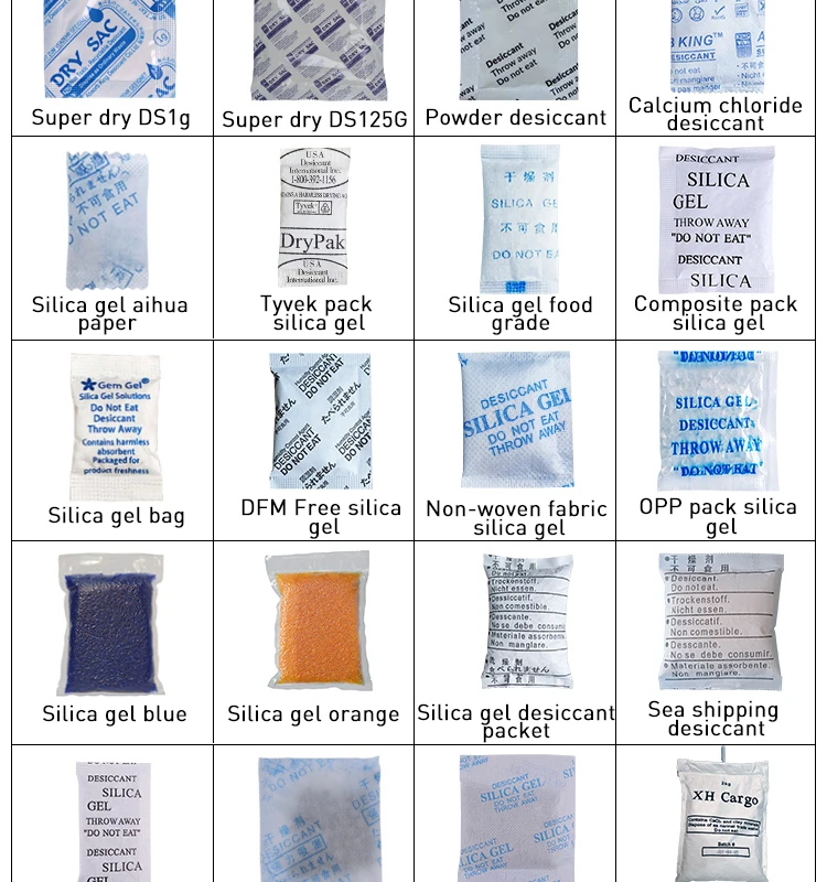 Dmf Free 1g Food Grade Silica Gel Desiccant Bags Buy Silica Gel