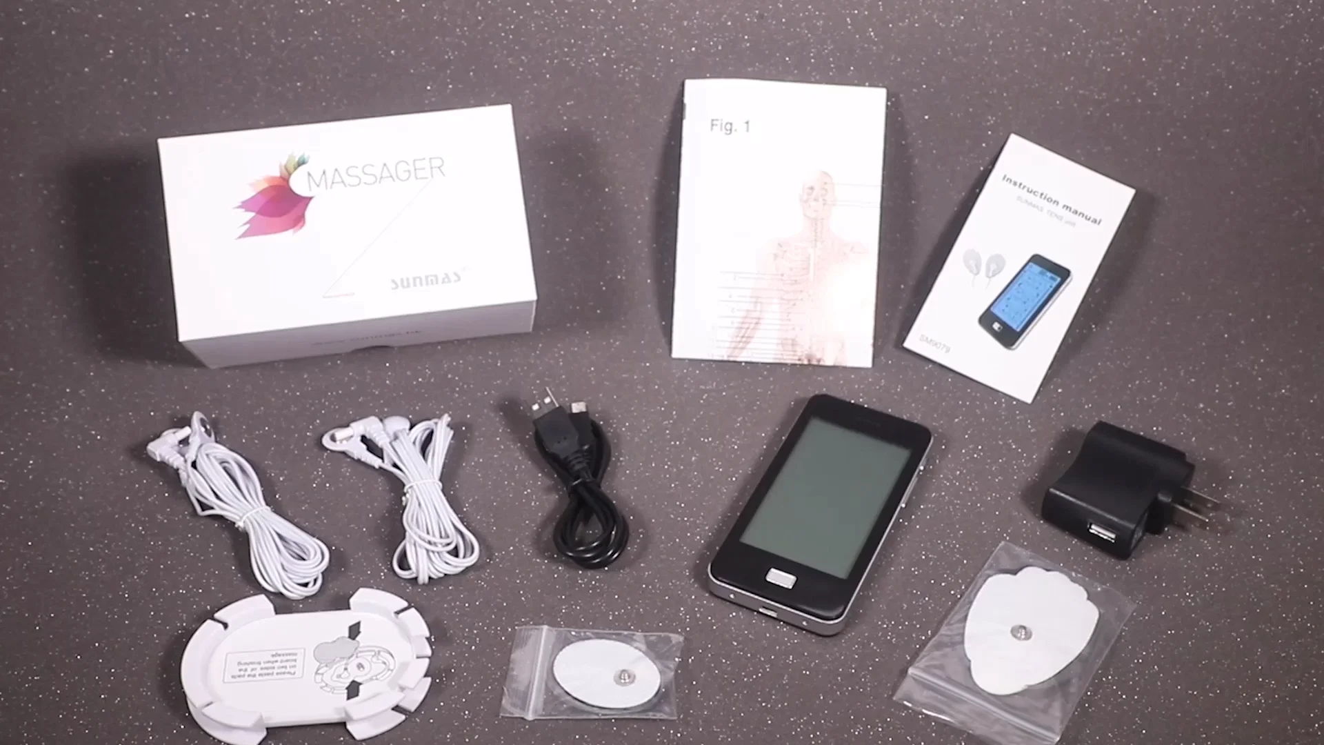 Sm9079 Electronic Pulse Massager Manual Ems Technology Fitness Buy